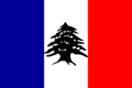 Flag of the State of Greater Lebanon during the French mandate 1920-1943 (Variant)