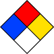 NFPA 704 four-colored diamond