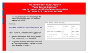 REX information, link to PDF of Radio Science Proposal