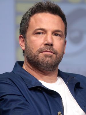 Photograph of Ben Affleck wearing a blue jacket