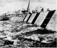 سد أسوان: صورة من الجهة الشمالية في 19-7-1900.