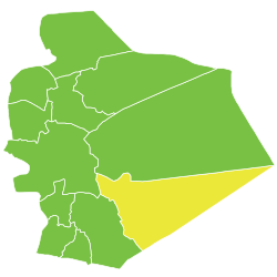 موقع ناحية ملح في محافظة السويداء.
