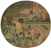 "One Hundred Children Playing in the Spring" by Su Hanchen((1094–1172))