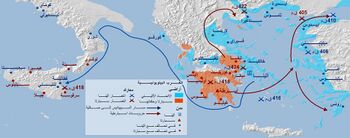 خريطة للحرب الپلوپونيزية