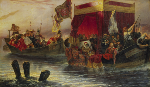 The State Barge of Cardinal Richelieu on the Rhône, 1829, Wallace Collection