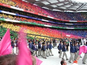 2003 Special Olympics Opening Crowd.JPG