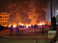 من أعمال الحرق والتخريب الذي تمت أثناء هجوم المستوطنين على حوارة 26-2-2023.