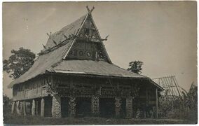 Torogan of the Maranao people, with decorative wing-like awang boat prows (panolong)[189]