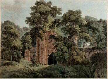 Ruins at the ancient city of Gour, 1795