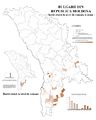 Distribution of Bulgarians in Moldova according to the 2004 census