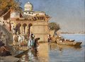Le long des Ghats de Mathura, 1883