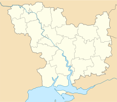 Location of open estuary in Ukraine