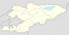 Location of Issyk-Kul in Kyrgyzstan.