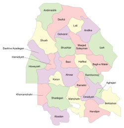 Counties of Khuzestan Province