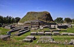 Dharmarajika Stupa, a Mauryan-era Buddhist stupa near the city of Taxila (2010)