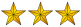 3 Gold Stars.svg