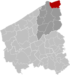 Knokke-Heist West-Flanders Belgium Map.svg