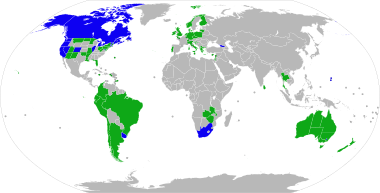 Map of world medical cannabis laws
