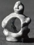 Bead with human form. 8th millennium BC.