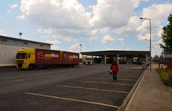 نقطة تفتيش إپسالا على المعبر الحدودي بين تركيا واليونان.