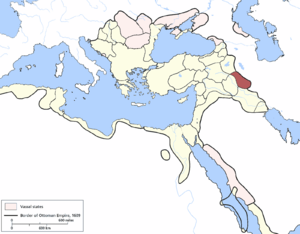 Shehrizor Eyalet, Ottoman Empire (1609).png