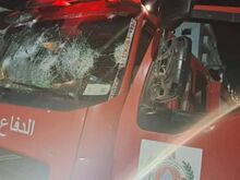 من أعمال الحرق والتخريب الذي تمت أثناء هجوم المستوطنين على حوارة 26-2-2023.