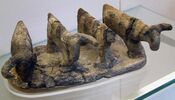 Clay model of four head of cattle, c. 3500 BC, found at El-Amra