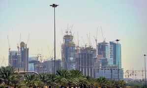 منطقة الملك عبد الله المالية الناشئة عام 2012.