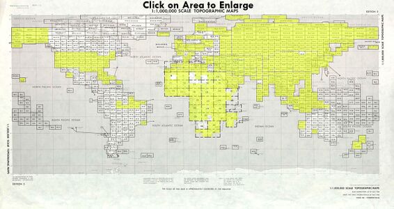 Index map from the International Map of the World 1:1,000,000