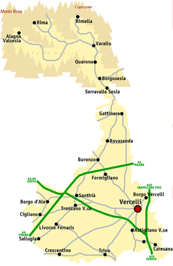 خريطة طرق مقاطعة فرشيلي