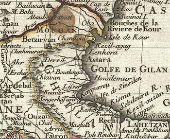 A 1724 map created by Guillaume Delisle