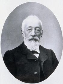 A portrait photograph of Daniel Peter