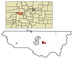 Location within Pitkin County and Colorado