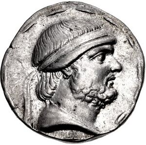 Coin of Phraates II (cropped), Seleucia mint.jpg