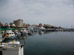 View of Adra from the water, March 2011
