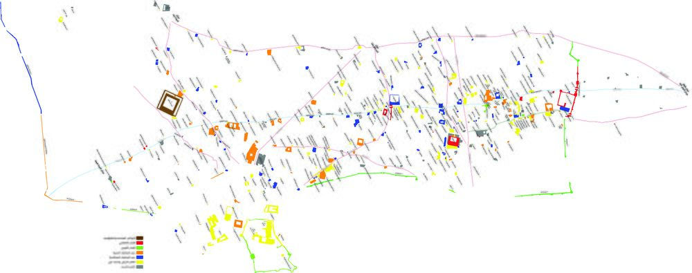 خريطة آثار شارع المعز والشوارع المحيطة به