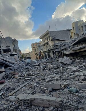 بلدة الخيام بعد الانسحاب الإسرائيلي من اطرافها (5 نوفمبر 2024)