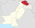 Gilgit-Baltistan in Pakistan (de-facto + wo Glacier) (claims hatched).svg