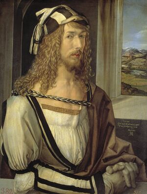 Albrecht Dürer, Selbstbildnis mit 26 Jahren (Prado, Madrid).jpg