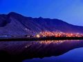 A hill from Koh-Murdar mountain range, night view from Marriabad