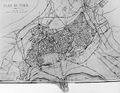 خارطة مدينة تونس عام 1881