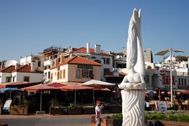 Mermaid statue at the port of Marmaris
