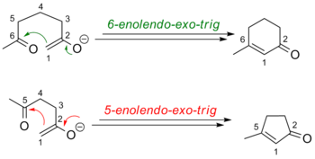 Baldwin rules enolates
