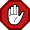 Stop hand.svg