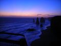 An evening shot of The Twelve Apostles