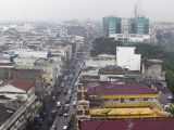 Cityscape around Jalan Irian Barat, Medan.