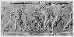 Proto-Elamite seal impression: combat between man-bull and animals