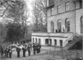 بسمارك يستقبل الكتيبة رقم 9 للموسيقى العسكرية Lauenburgisches Jäger (1902)