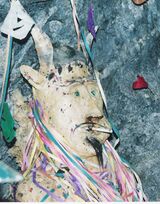 A figure of El Tio in Potosí mines, 1993