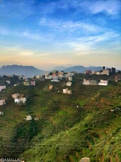 منظر عام لقرية الثاهر.